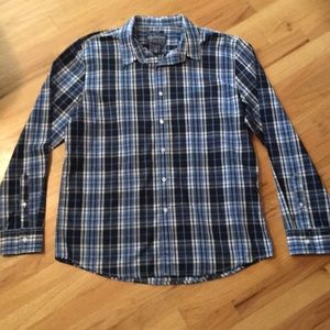 American Rag Men’s Blue Plaid Shirt
